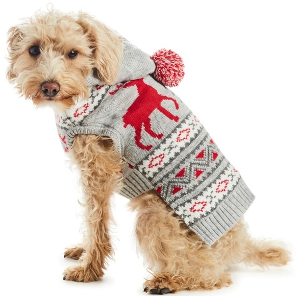 Brand New Hotel Doggy Fair Isle Sweater with Pom-pom - Picture 3 of 10